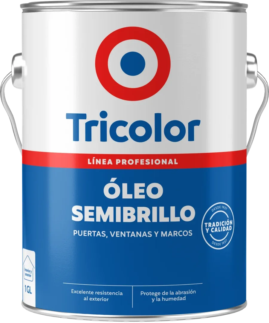 Envase de Óleo Semibrillo Tricolor
