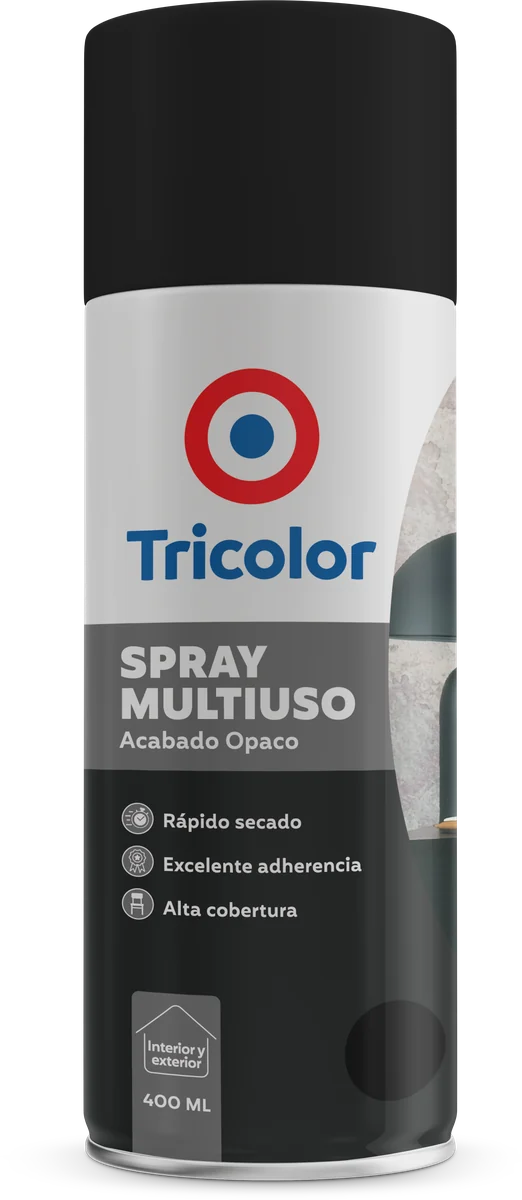 Envase de Spray Multiuso Acabado Opaco Tricolor