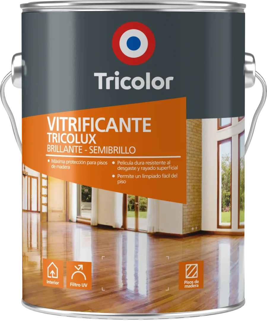 Envase de Vitrificante Poliuretano Tricolux Tricolor