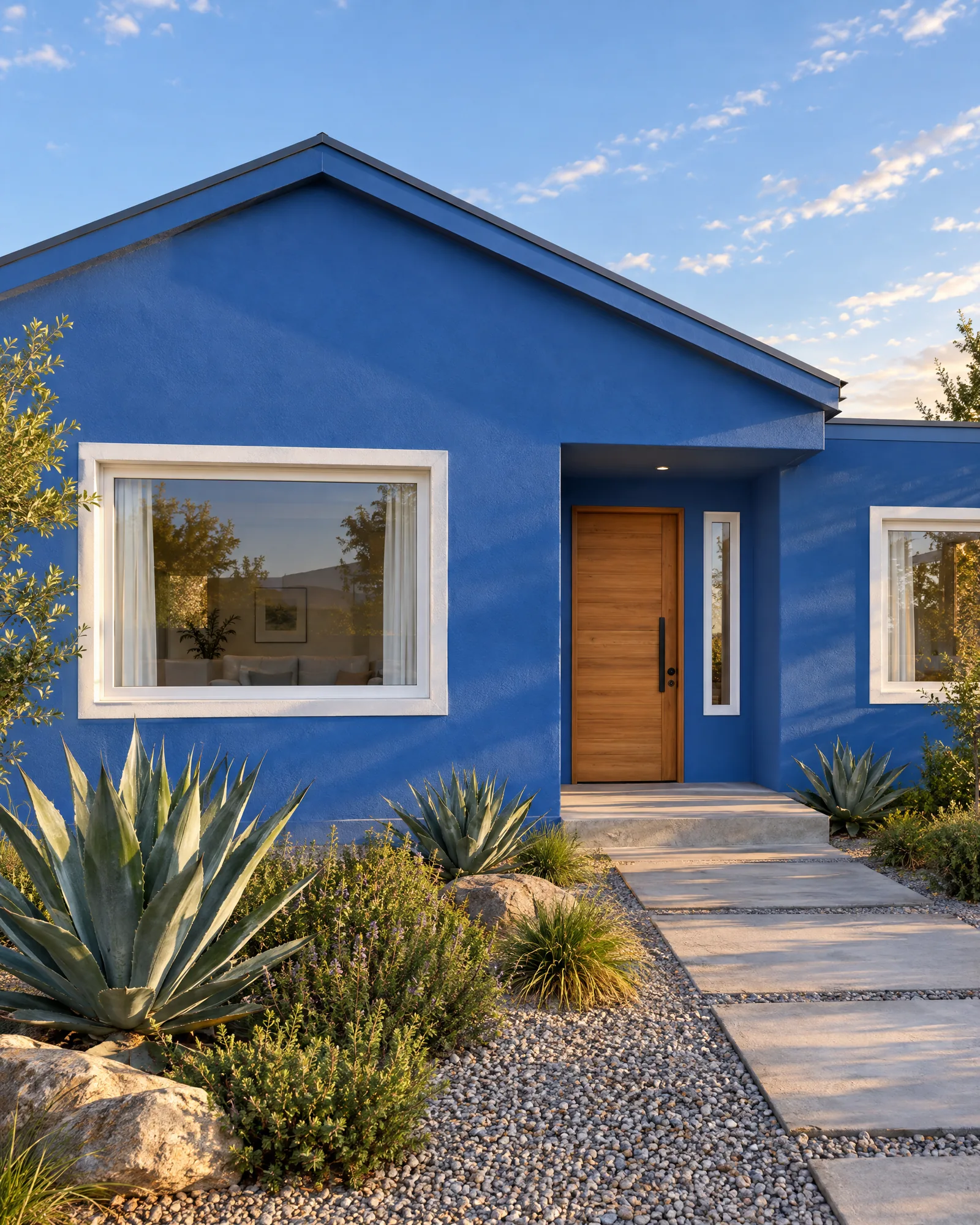 Fachada en Azul Intenso